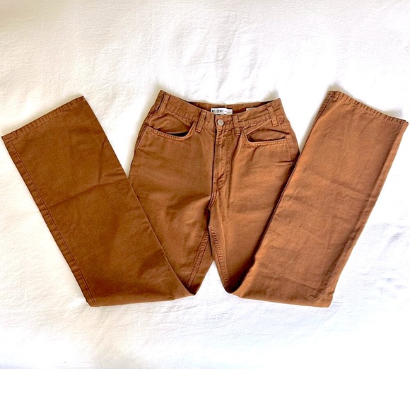 RE/DONE Brown Stove Pipe Jeans - Picture 12 of 12